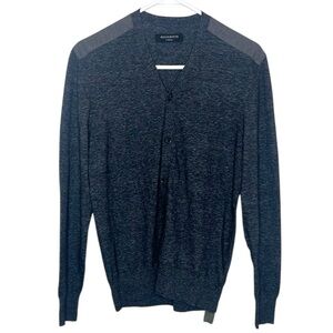 NWT All Saints Cotton Gray Relaxed Cardigan